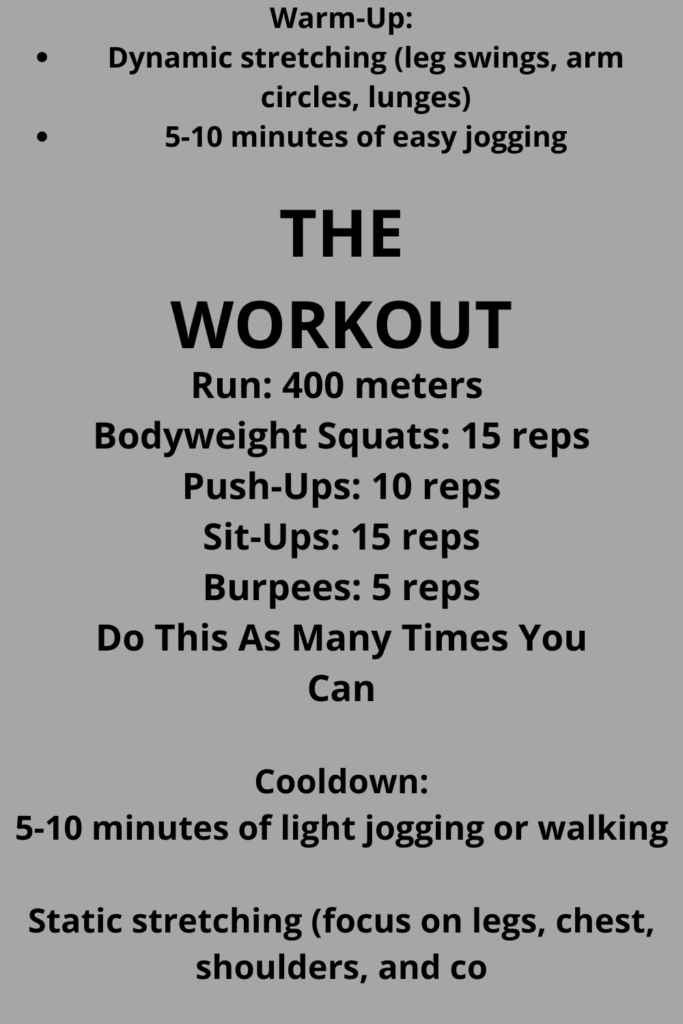  Crossfit Running Workout